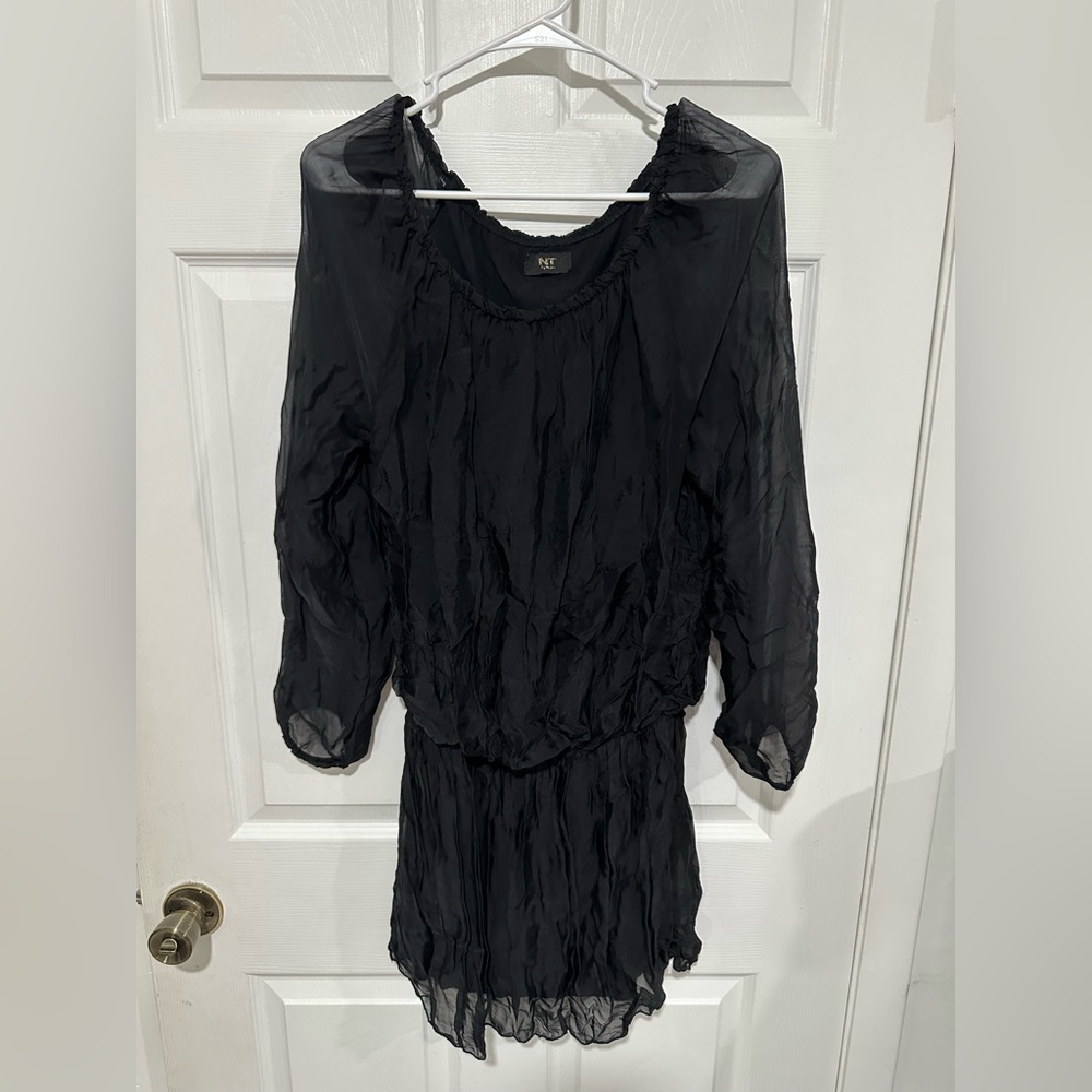 Chic Black Long Sleeve Dress